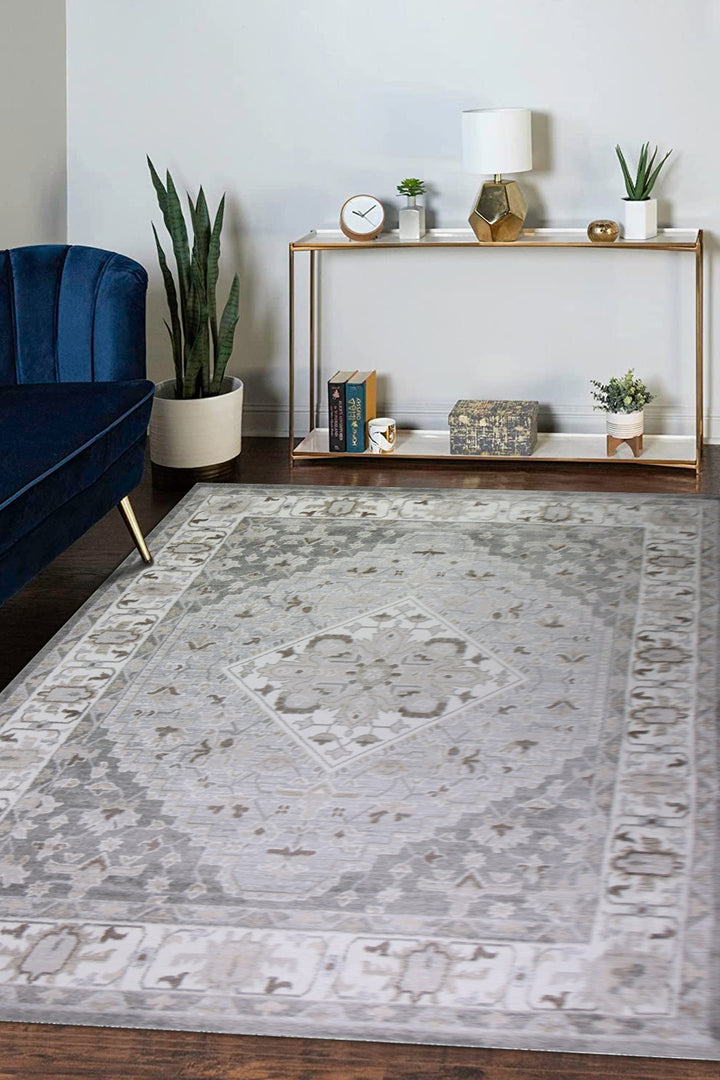 <p>Turkish Modern <strong>Festival Xl Promo Rug</strong>  - White - 7.8 x 10.0 FT</p>