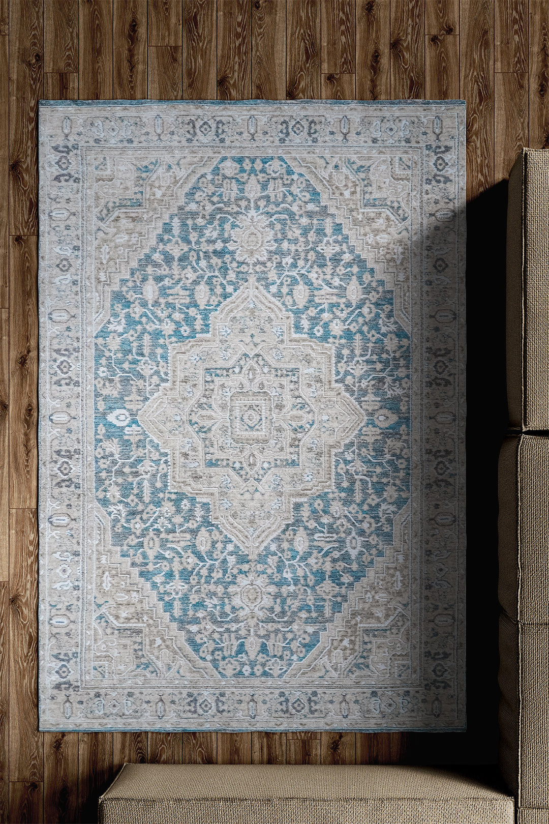 Turkish Modern <strong>Woolly</strong> - 1 Rug - Beige