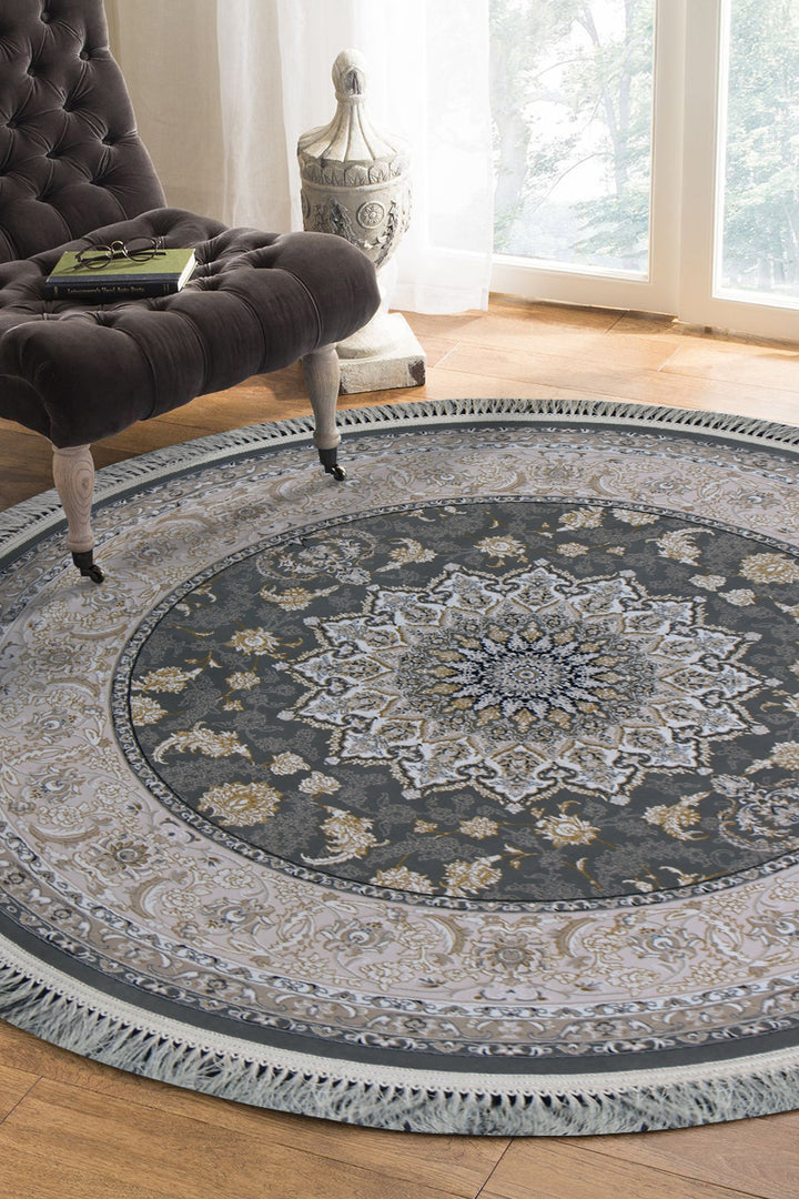 Iranian Hedyeh Collection (1000) Rug - 4.9 x 4.9 FT  - Superior Comfort, Modern Style Accent Rugs