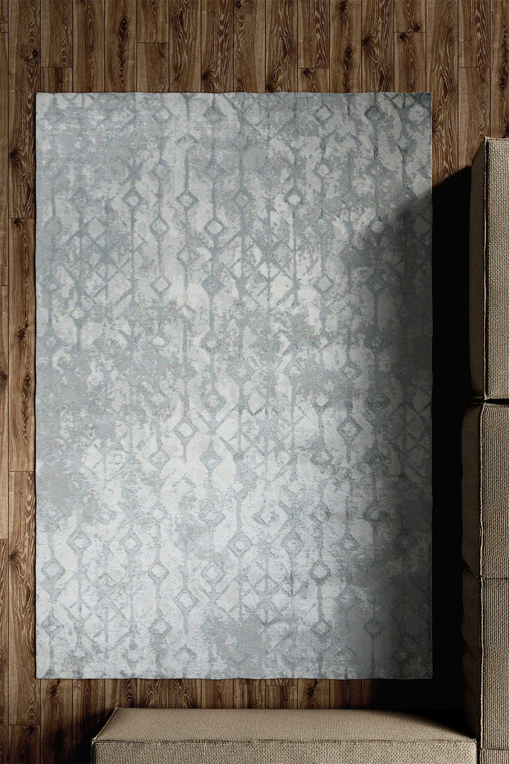 Turkish Modern Festival 1 Rug - 5.2 x 7.5 FT - Gray - Sleek and Minimalist for Chic Interiors