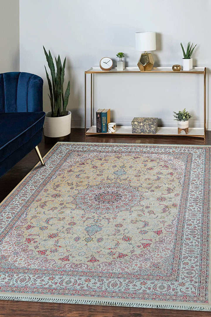 Premium Authentic Persian Rug 1200 Reeds - Beige