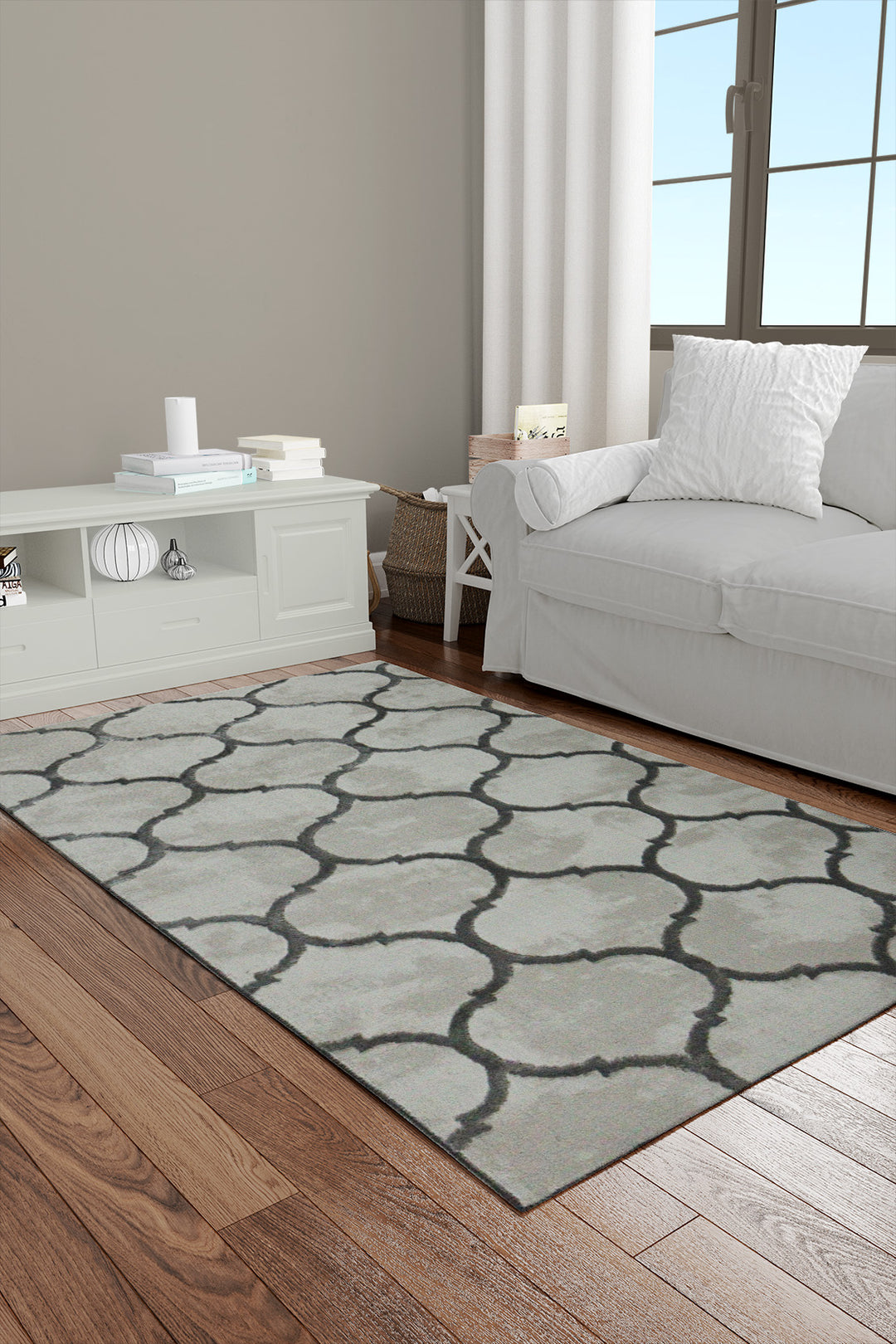 Turkish Modern  Festival 1 Rug - Beige & Gray - 2.6 x 4.9 FT - Superior Comfort, Modern Style Accent Rugs