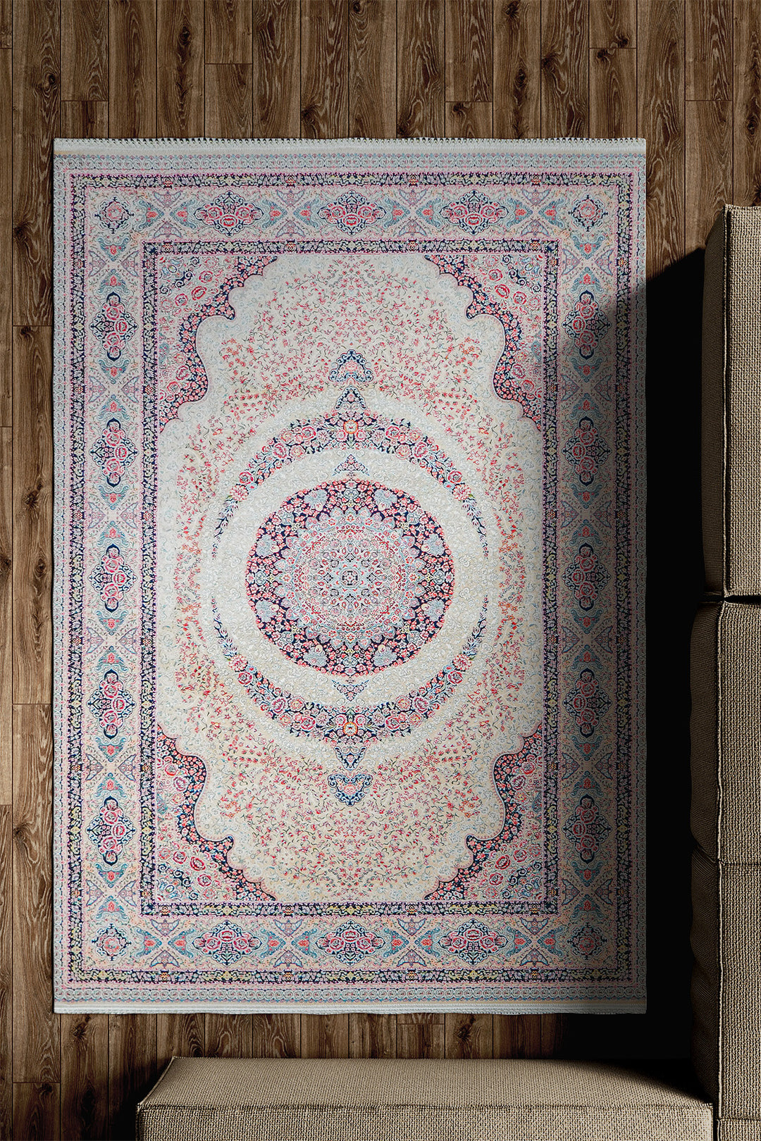 Premium Authentic Persian Rug 1200 Reeds - Beige