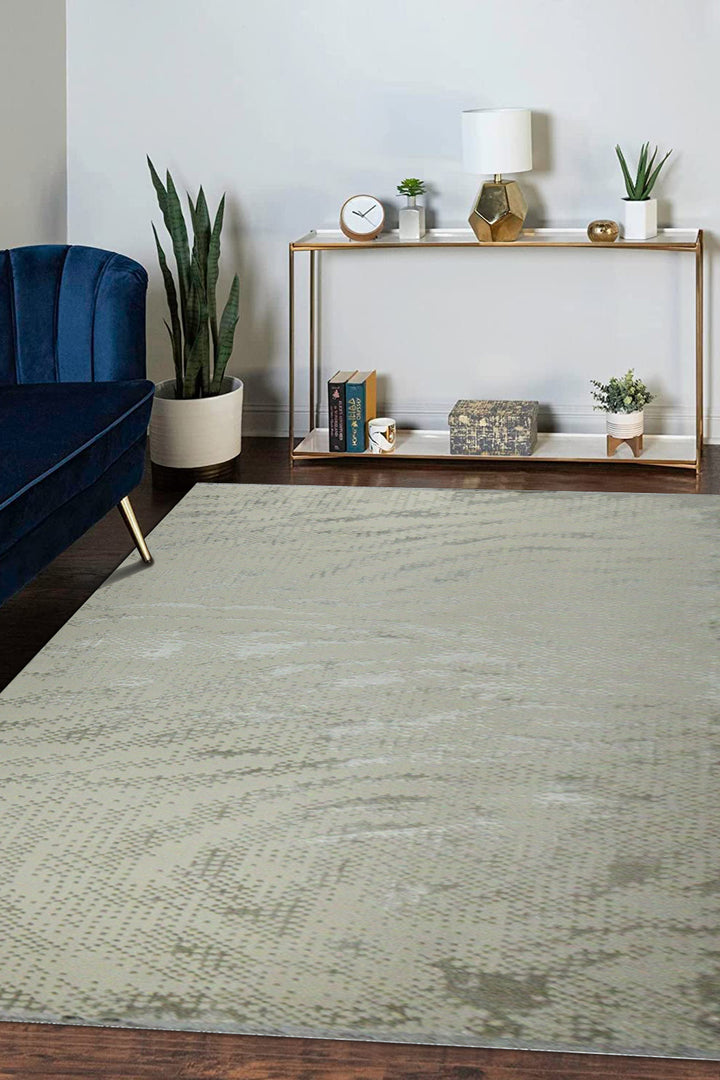 Turkish Anatolia Rug - 6.5 x 9.5 FT - Cream - Sleek and Minimalist for Chic Interiors