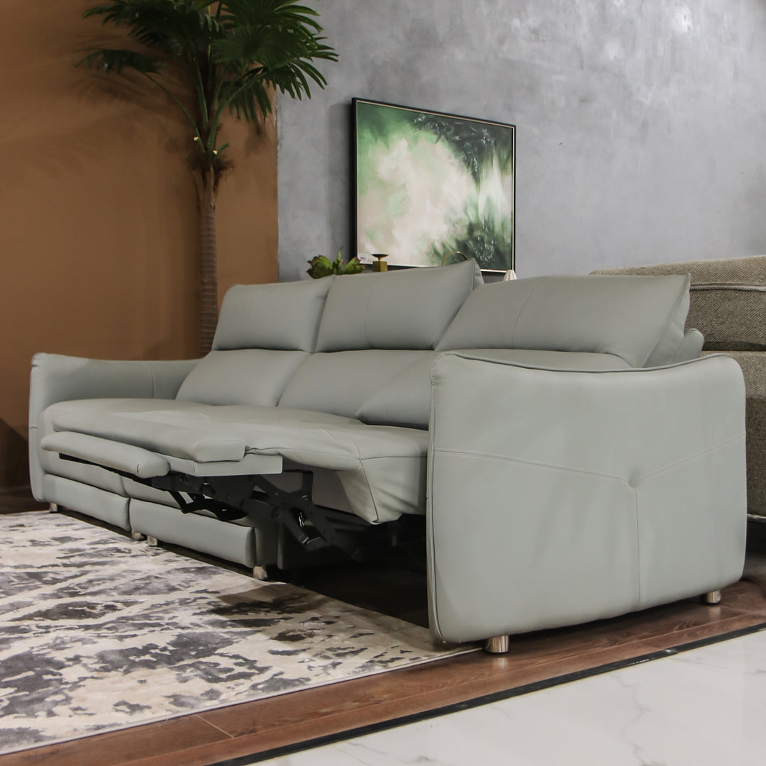 Imported Leather Recliner Sofa  , Model 6056