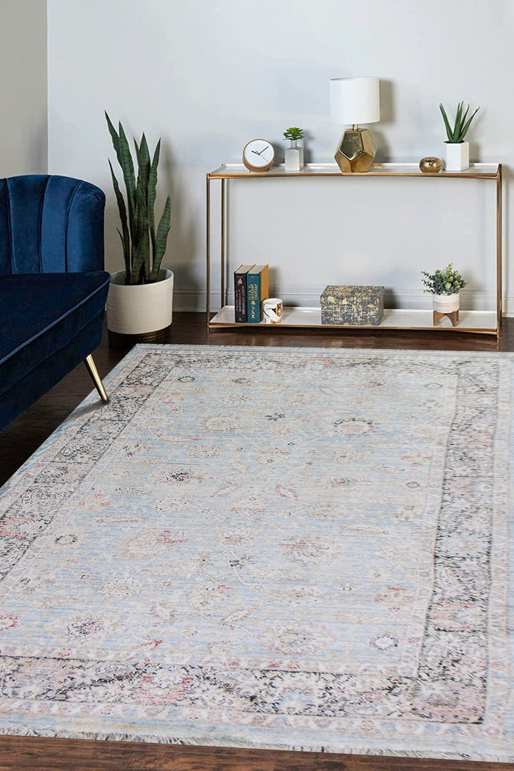Premium Quality Turkish Antia Rug - 4.9 x 7.1 FT - Resilient Construction for Long-Lasting Use