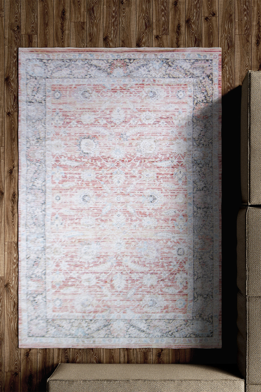 Premium Quality Turkish Antia Rug - 4.9 x 7.1 FT - Resilient Construction for Long-Lasting Use
