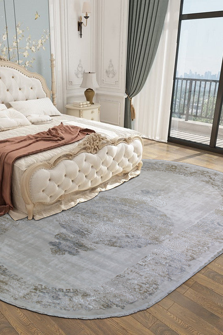 Turkish Modern Festival WD Oval Rug - 4.9 x 9.8 FT - Luxurious Woven Masterpiece 50% Off!