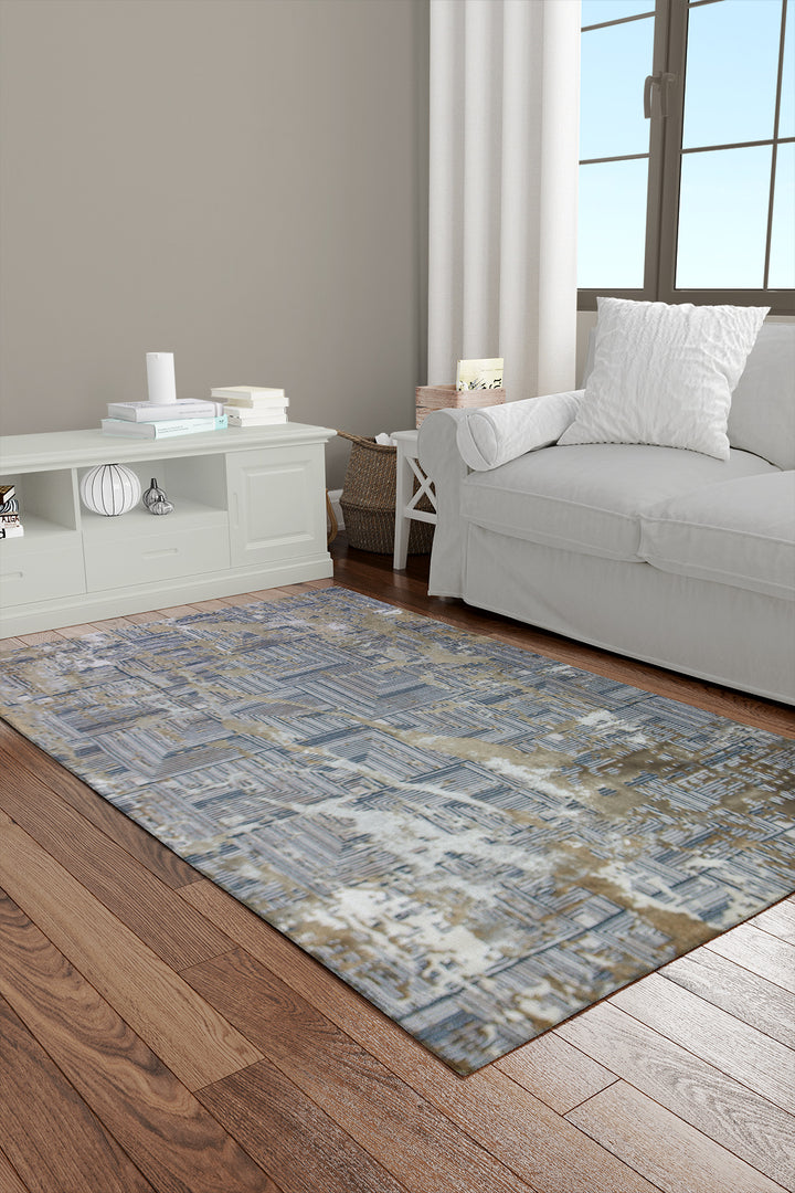 Turkish Modern <strong> Vk-Oasis</strong> Rug - Blue