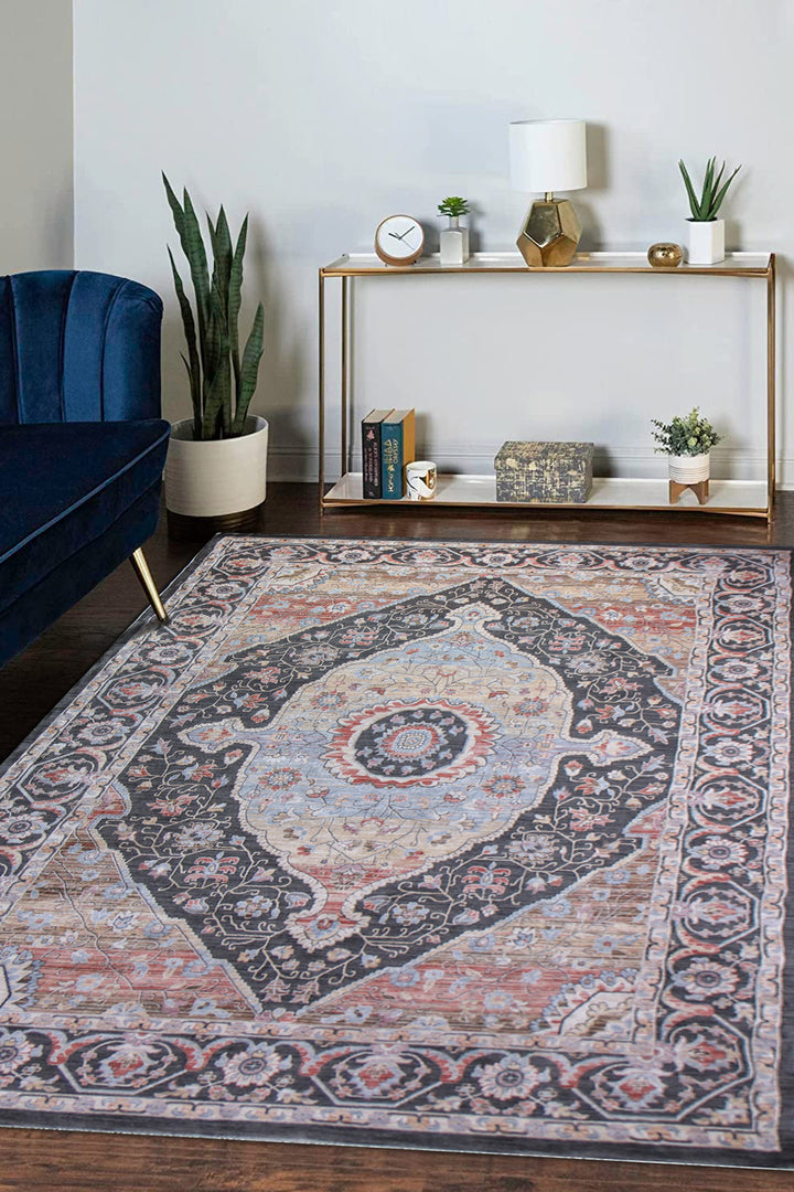 Premium Quality Turkish Antia Rug - 6.6 x 9.8 FT - Resilient Construction for Long-Lasting Use