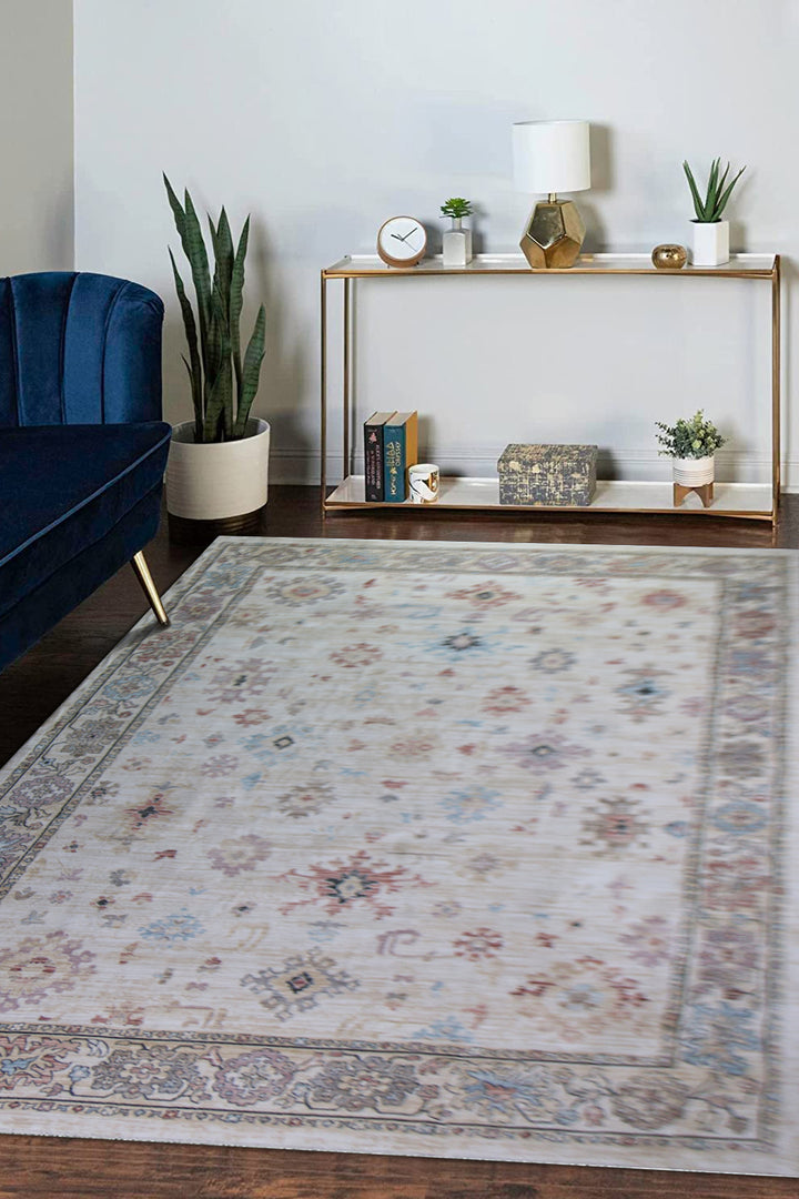 Premium Quality Turkish <strong>Antia</strong> Rug - Cream