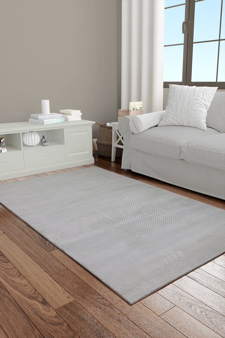 Turkish Modern  Festival Wd Rug  - 2.6 x 4.9 FT - Beige -  Luxurious Woven Masterpiece 50% Off!