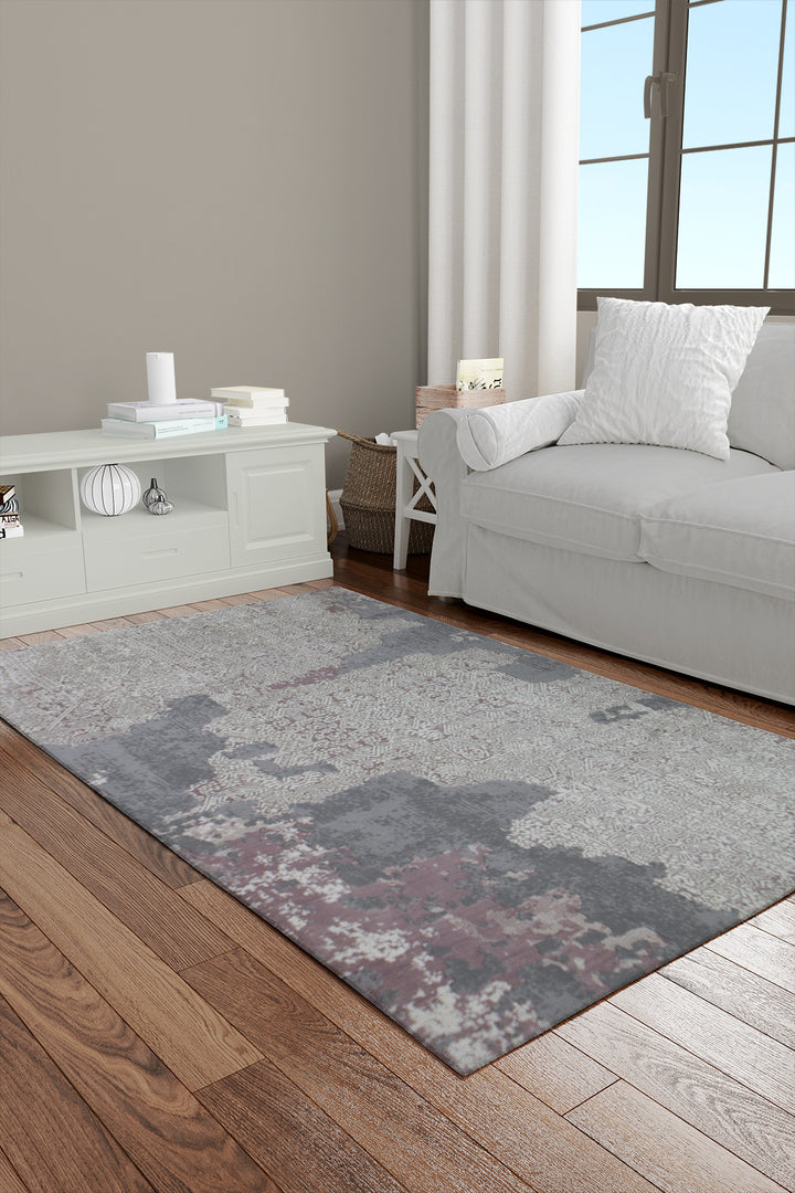 Turkish Modern Festival - 3.9 x 5.9 FT - Gray - Superior Comfort, Modern Style Accent Rugs