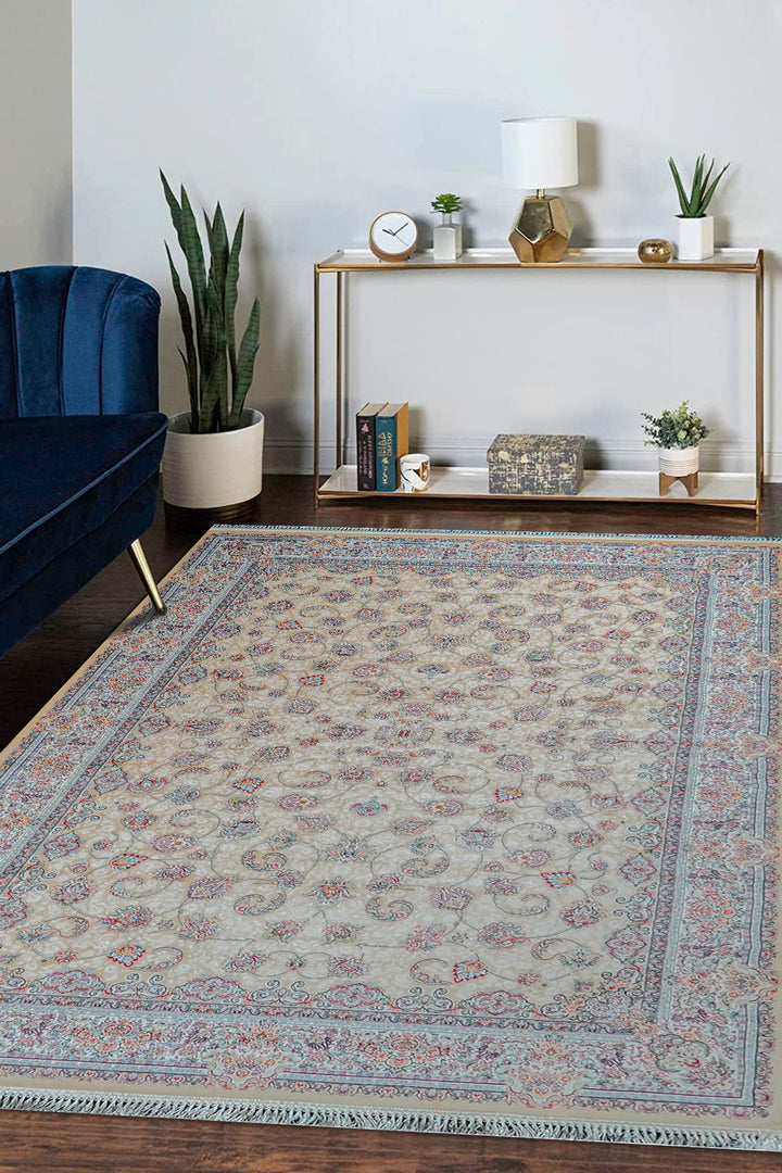 Premium Authentic Persian Rug 1200 Reeds - Beige