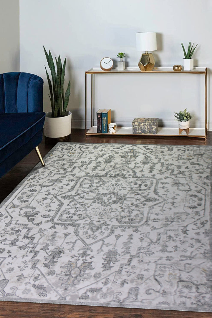 <p>Turkish Modern <strong>Festival Xl Promo Rug</strong>  - Gray - 7.8 x 10.1 FT</p>