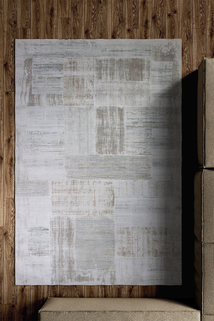 Turkish Modern Festival 1 Rug - 5.2 x 7.5 Ft - Cream - Superior Comfort, Modern Style Accent Rugs