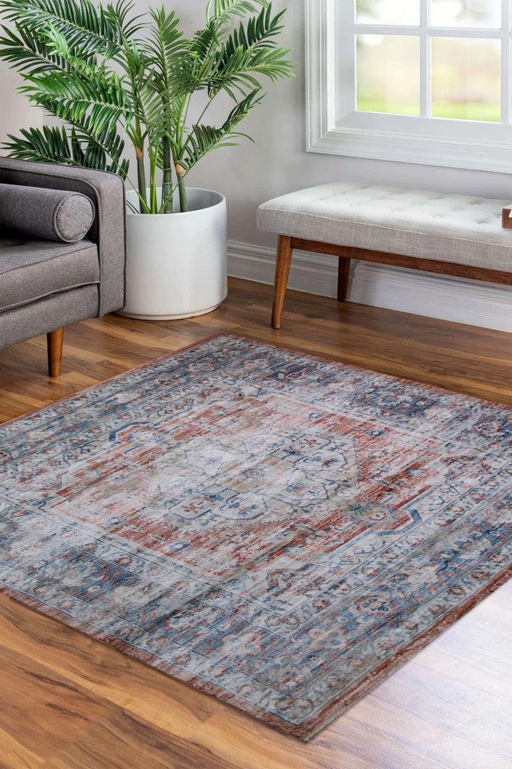 Turkish Modern Festival WD Rug - 7.9 x 7.9 FT - Brown - Luxurious Woven Masterpiece 50% Off!