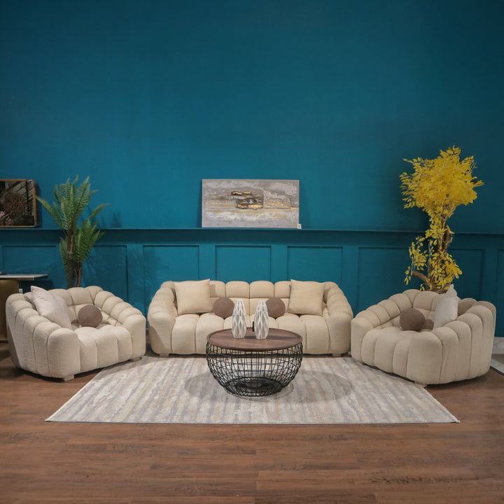 Modern Teddy Sofa with Soft Boucle Fabric
