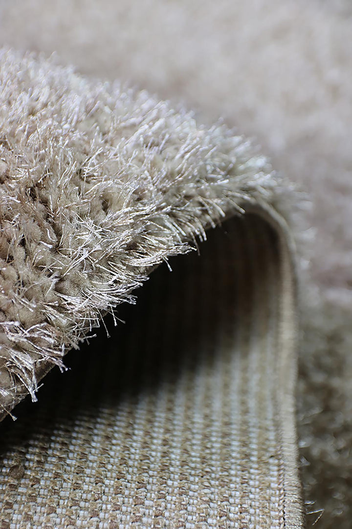 Turkish Shaggy California Rug - 3.3 x 4.9 FT - Beige - Fluffy and Durable Floor Rug