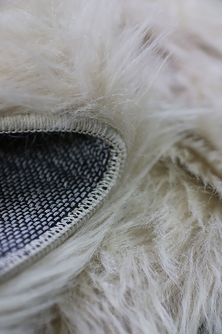 Turkish Cosmos Fur Rug - 2 x 3 Ft - Beige - Fluffy Furry Floor Decor Rugs