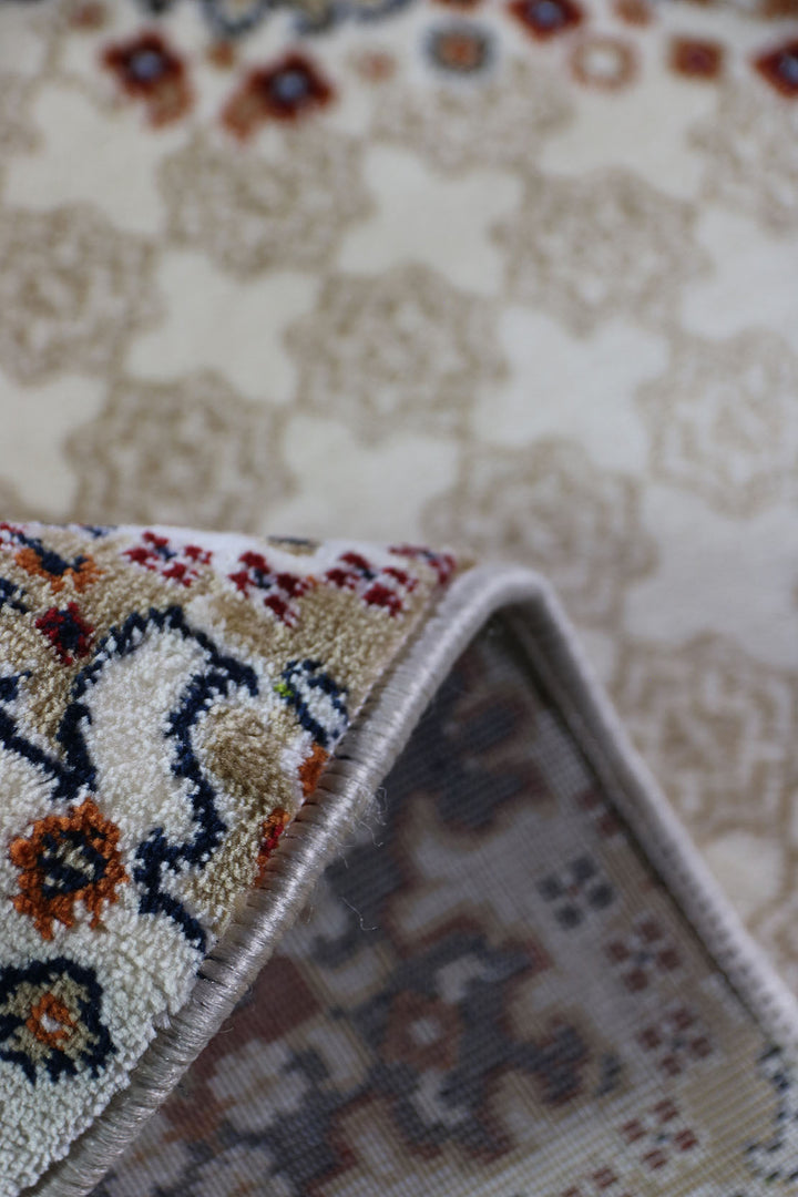 Crystal Rug  (R299B)  BEIGE - 3.25 x 5.5 FT - Soft, Durable, and Easy to Clean