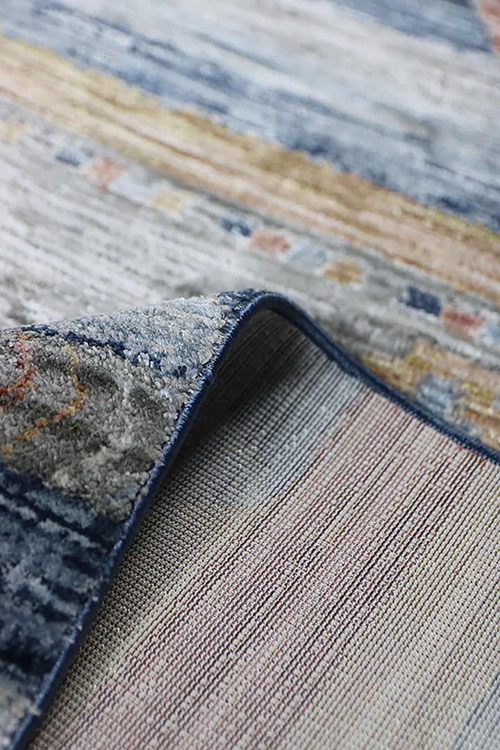 Turkish Modern Festival WD Rug - 5.2 x 8.2 FT - Blue - Luxurious Woven Masterpiece 50% Off!