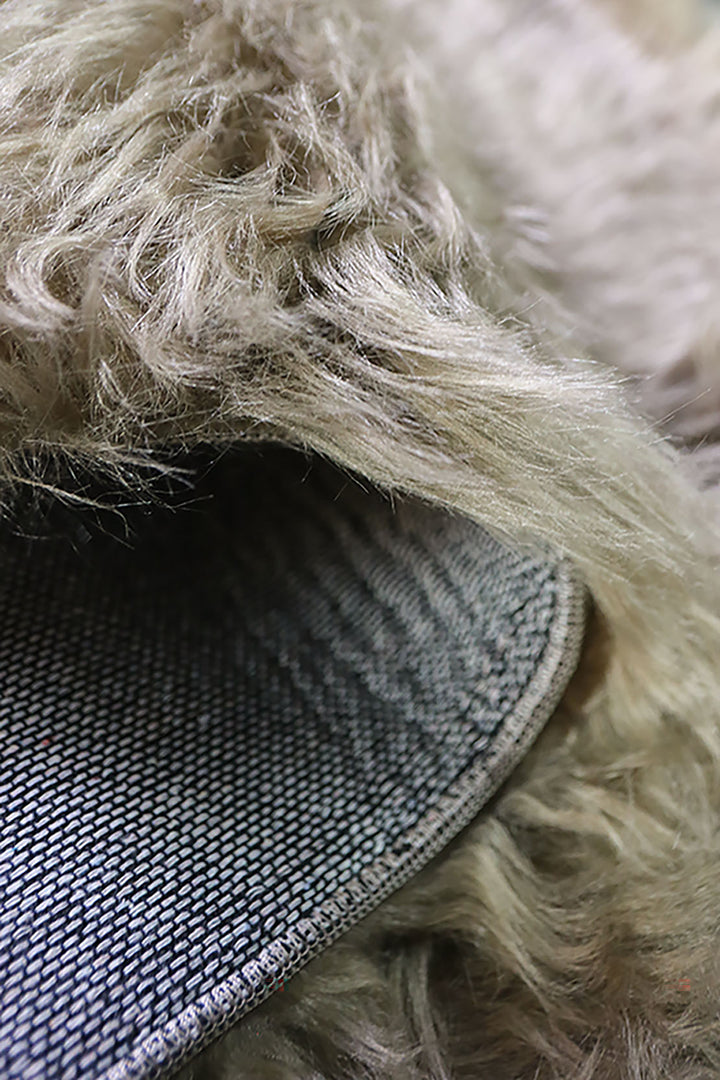 Turkish Cosmos Fur Rug - 2 x 3 Ft - Brown - Fluffy Furry Floor Decor Rugs