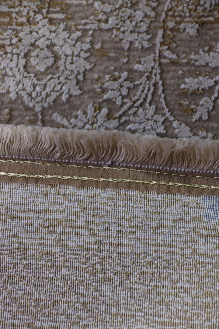Iranian Premium Quality Authentic Modern Rug - 6.5 x 9.8 FT -  Beige - Resilient Construction for Long-Lasting Use