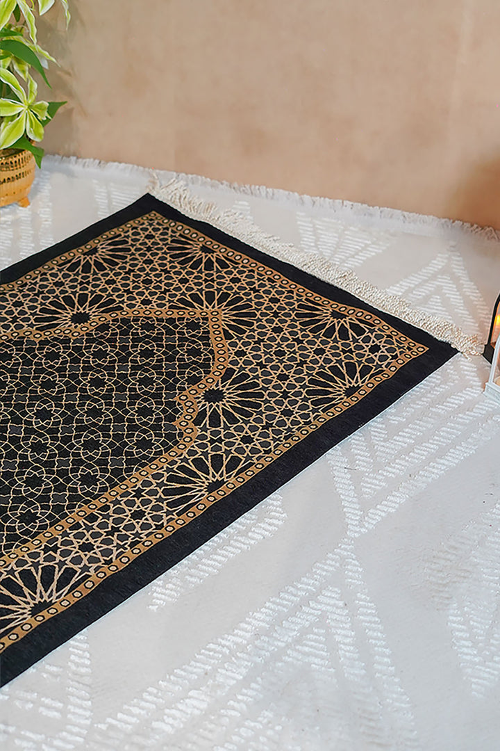 Ultra Janamaz - Foldable Travel Prayer Mat - Black