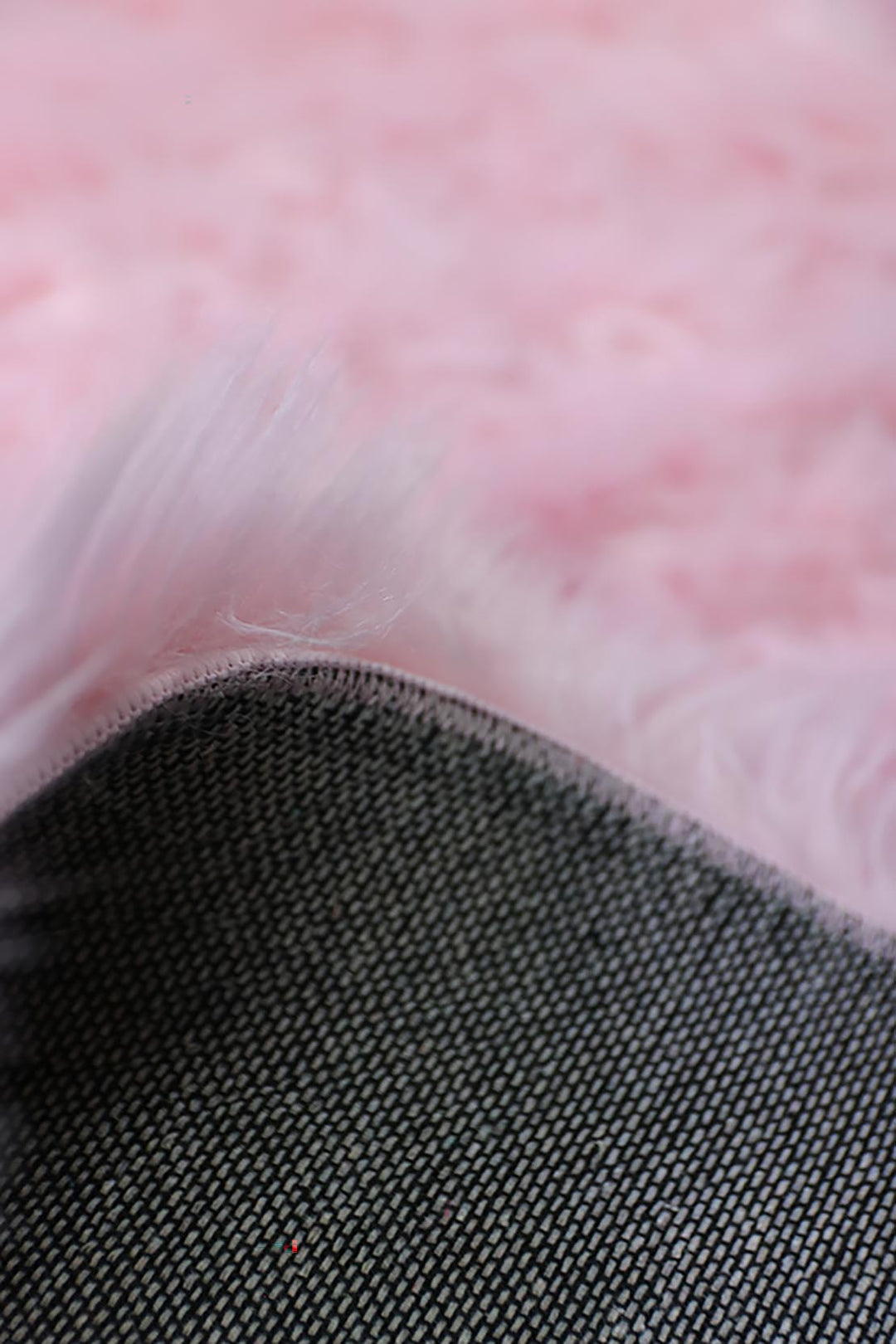 Turkish Cosmos Fur Rug - 3.9 x 3.9 Ft - Pink - Fluffy Furry Floor Decor Rugs