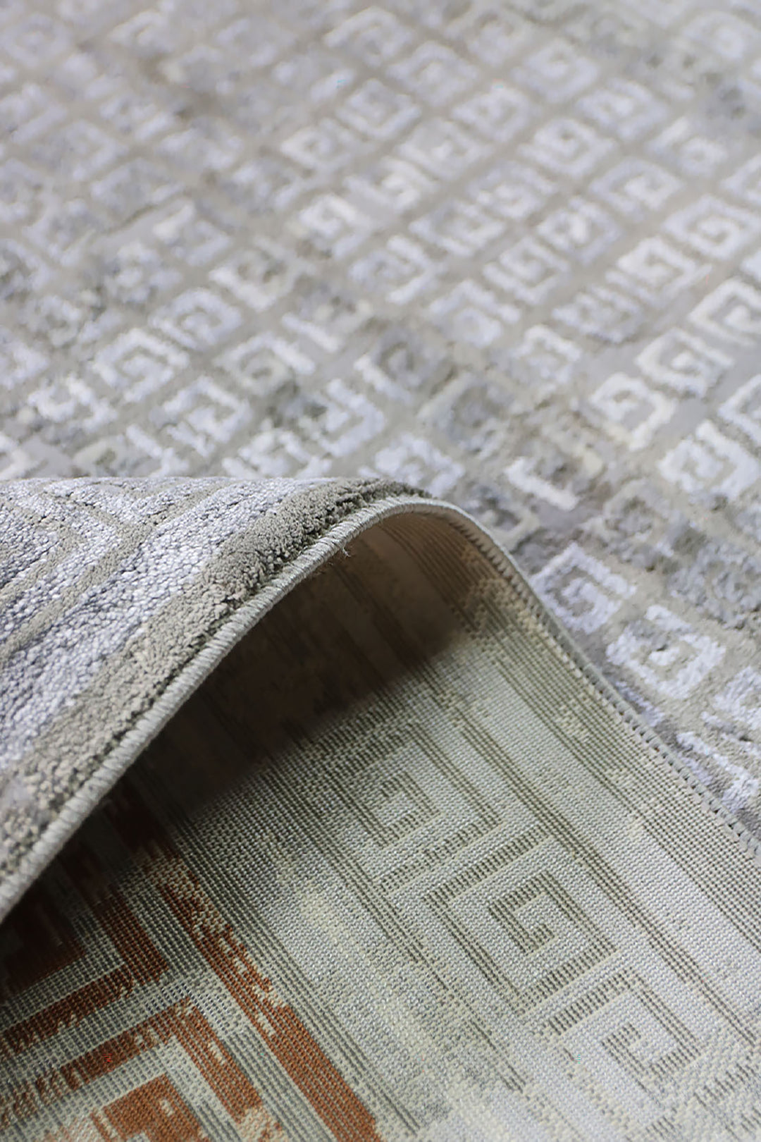 Turkish Modern  Festival Wd Rug  - 6.5 x 12.7 FT - Gray -  Luxurious Woven Masterpiece 50% Off!