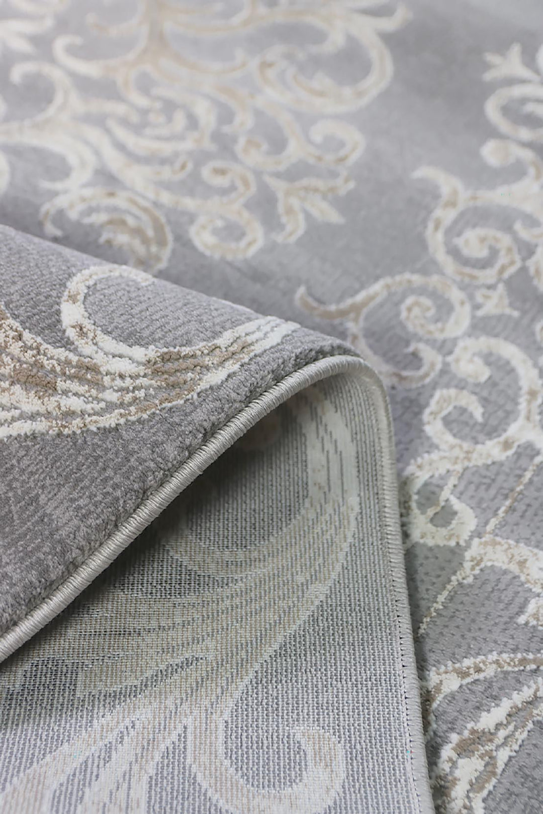 Turkish Modern  Festival Wd Rug  - 5.2 x 9.8 FT - Cream -  Luxurious Woven Masterpiece 50% Off!