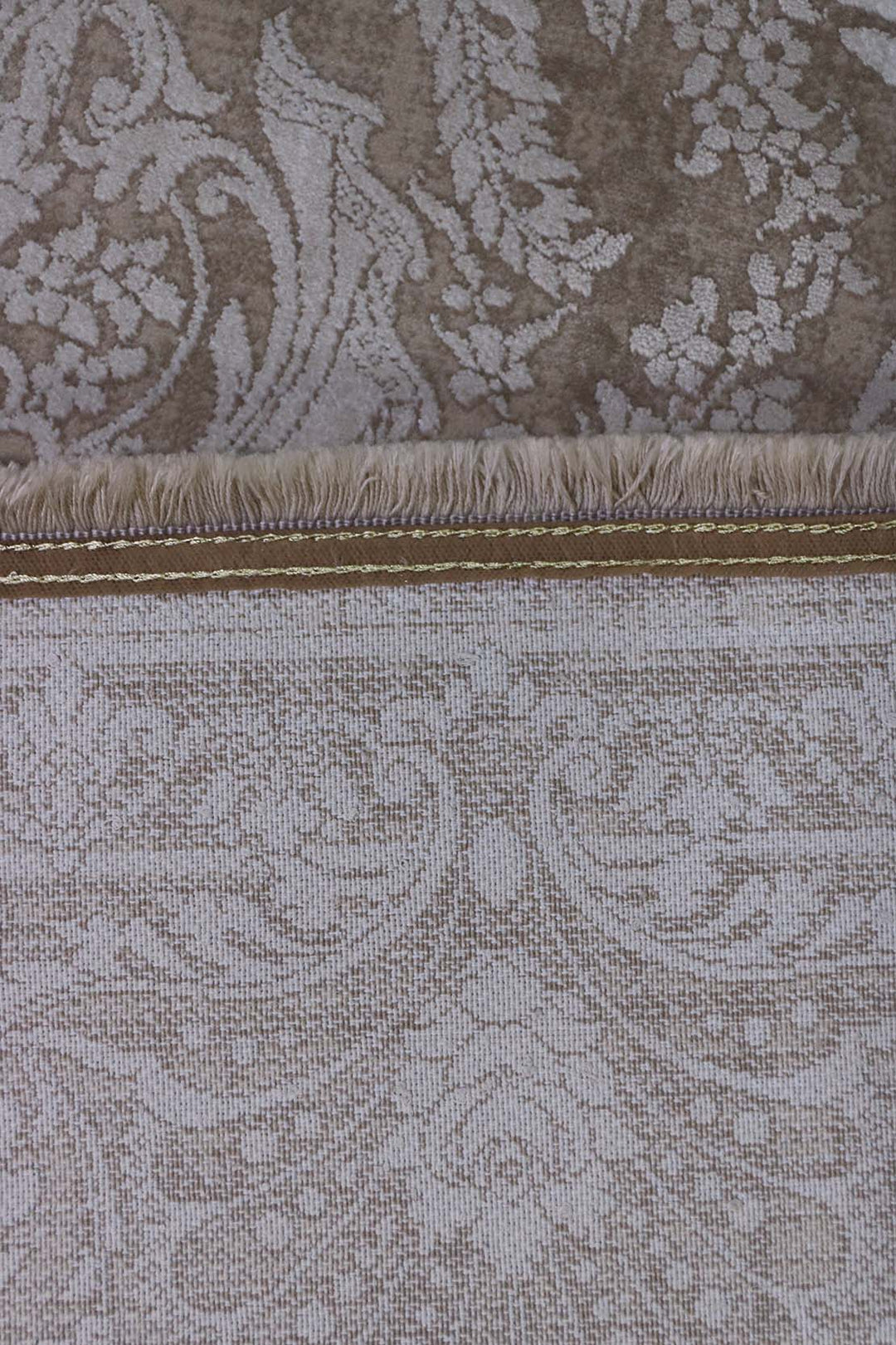 Iranian Premium Quality Authentic Modern Rug - 6.5 x 9.8 FT -  Beige - Resilient Construction for Long-Lasting Use