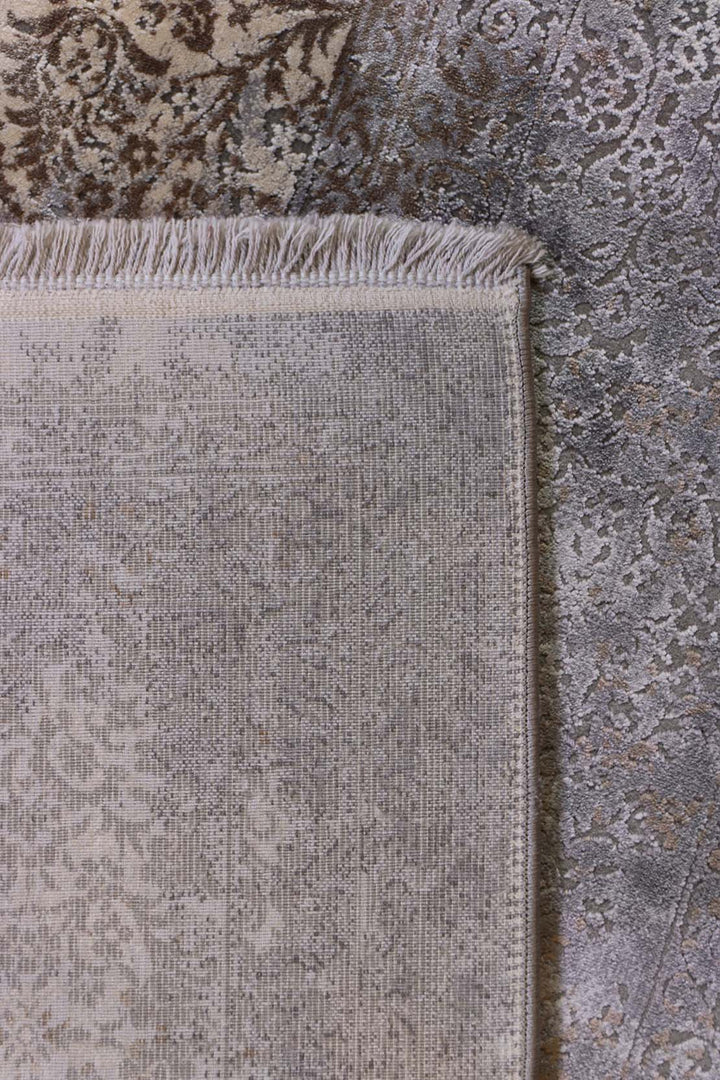 Turkish Premium  Voyage Rug - 5.2 x 7.5 FT - Gray - Superior Comfort Elegant and Luxary Style Accent