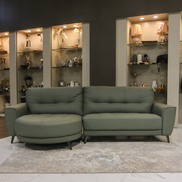 Imported Leather Sofa, Model ZM936