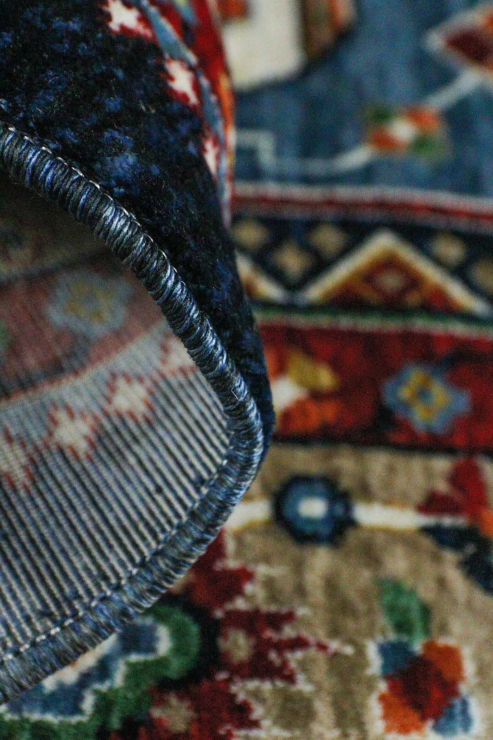 Iranian Rhyton Rugs-Wd Rug - 6.5 x 9.8 FT - Blue - Resilient Construction for Long-Lasting Use
