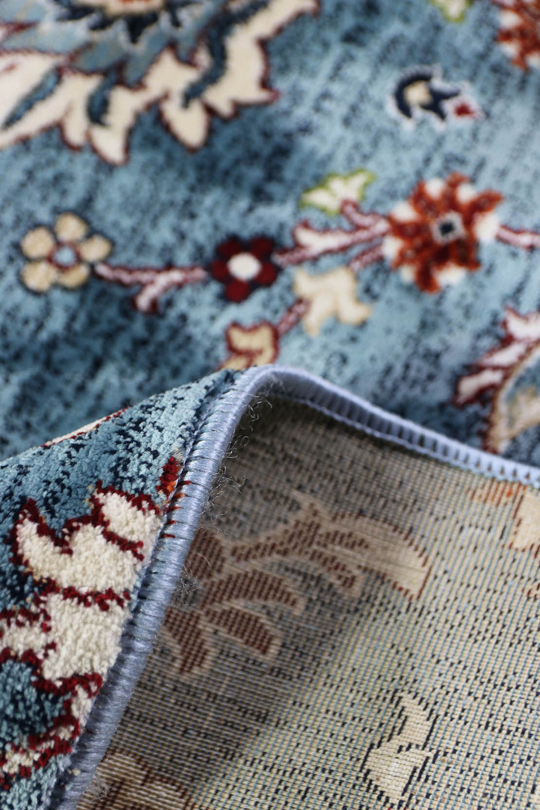 Crystal Rug  (R296A) LBLUE - 3.5 x 6.5 FT - Soft, Durable, and Easy to Clean
