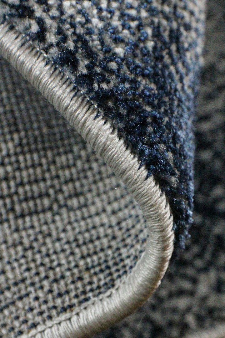 Turkish Modern Festival 1 Rug - 5.2 x 7.5 FT - Gray  and Blue - Sleek and Minimalist for Chic Interiors