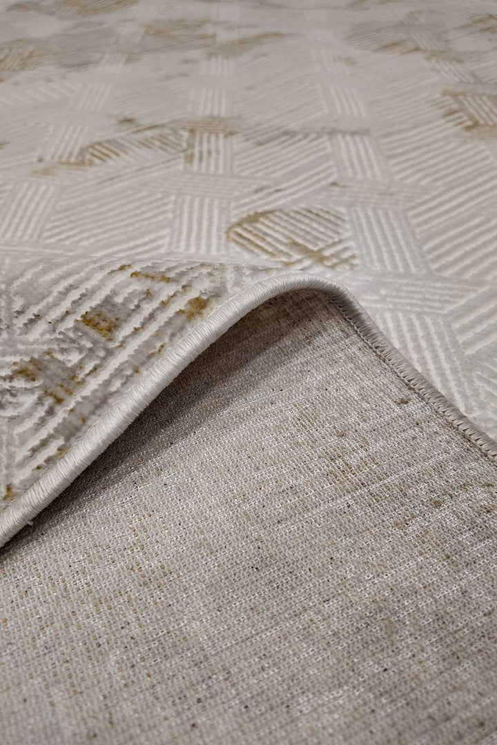 Turkish Modern - Festival-Wd Rug  - 5.2 X 7.5 Ft  - Cream -  Superior Comfort, Modern Style Accent Rug