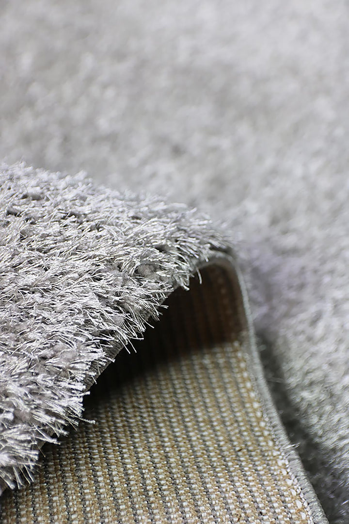 Turkish Shaggy California Rug - 4.9 x 7.4 FT - Gray - Fluffy and Durable Floor Rug