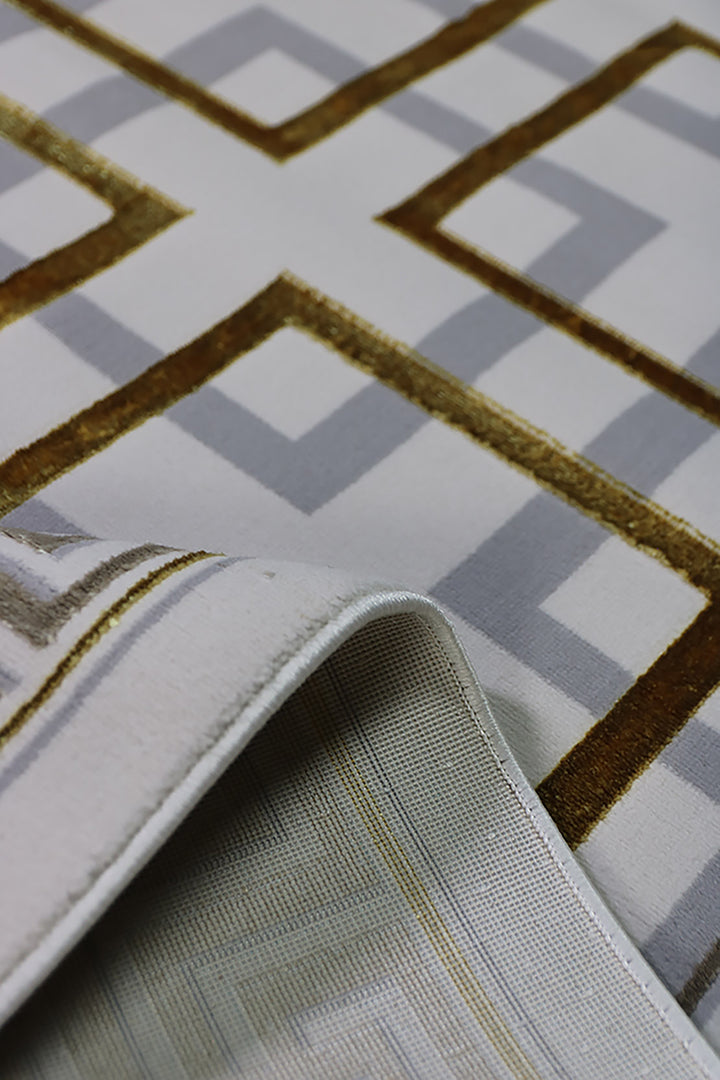 Turkish Modern Festival 1 Rug - 5.2 x 7.5 Ft - Cream - Superior Comfort, Modern Style Accent Rugs
