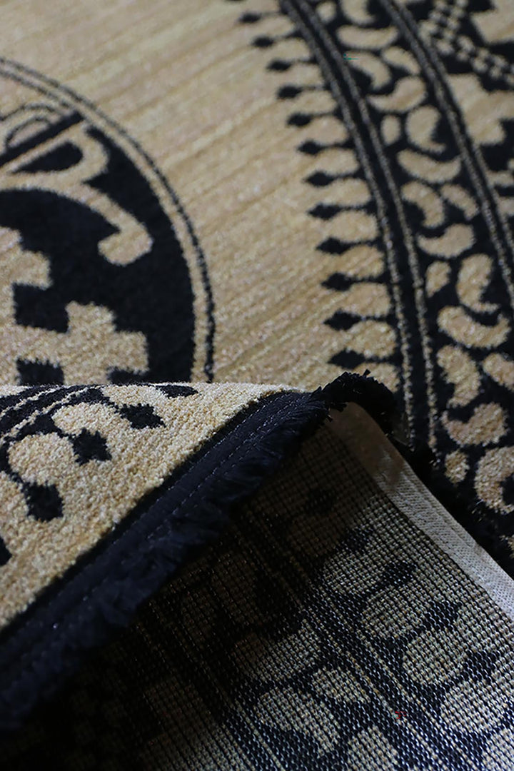 Turkish Modern Festival WD Rug - 7.9 x 7.9 FT - Yellow - Luxurious Woven Masterpiece 50% Off!