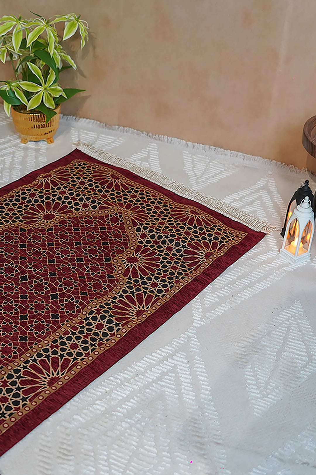 Ultra Janamaz - Foldable Travel Prayer Mat - Red