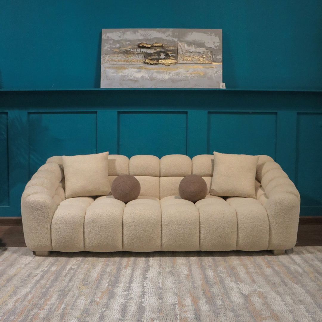 Modern Teddy Sofa with Soft Boucle Fabric