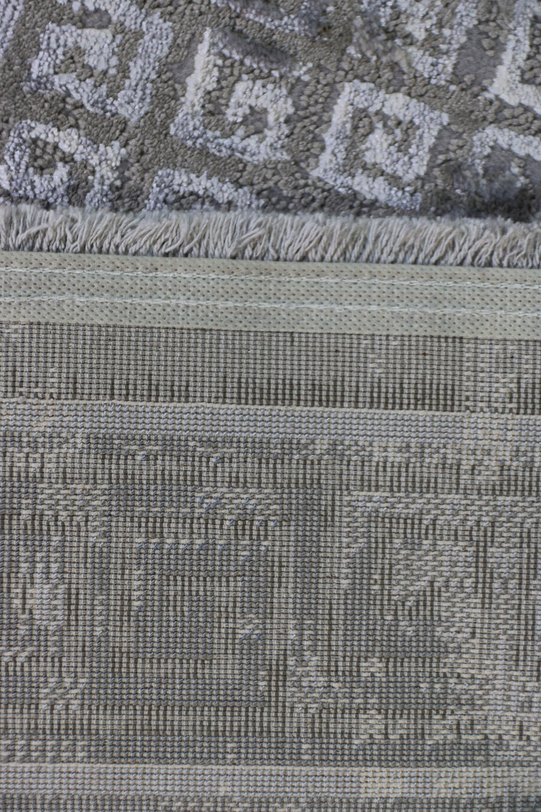 Turkish Modern  Festival Wd Rug  - 6.5 x 12.7 FT - Gray -  Luxurious Woven Masterpiece 50% Off!