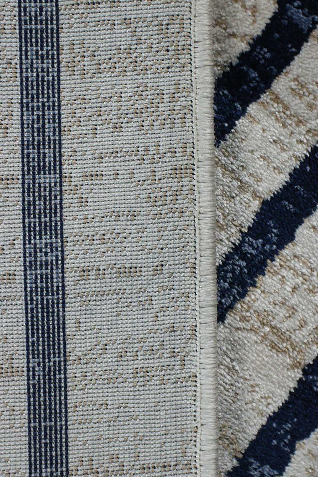 Turkish Modern Festival 1 - 5.2 x 7.5 FT - White and Blue - Sleek and Minimalist for Chic Interiors