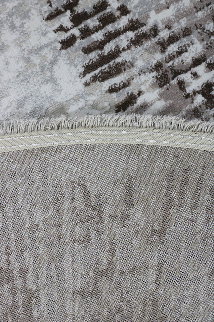 Turkish Modern Festival WD Oval Rug - 5.2 x 7.5 FT - White - Luxurious Woven Masterpiece 50% Off!