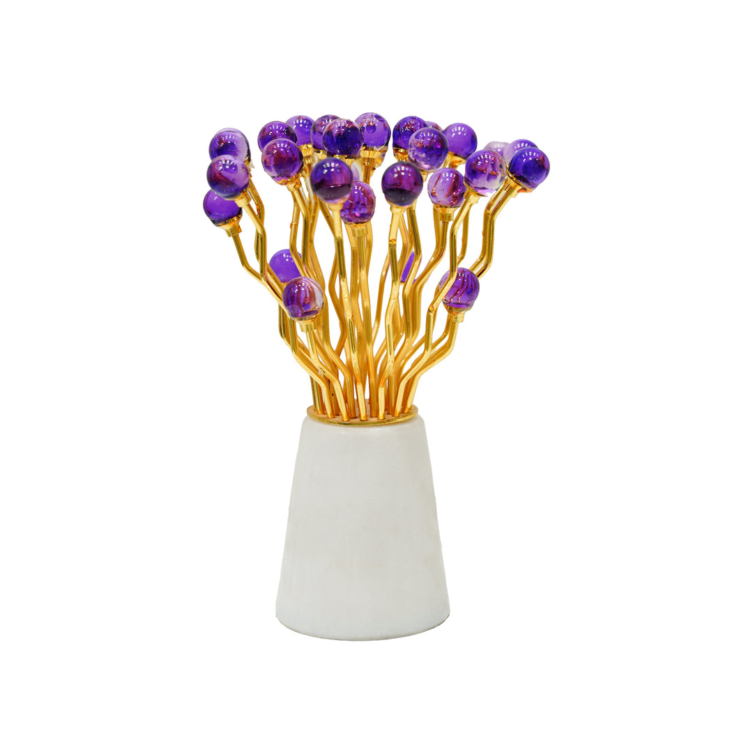 Luxury Purple Crystal Decorative Vase