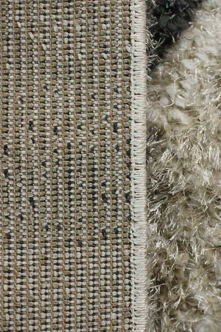 Turkish Shaggy Carlifornia Rug - 4.9 x 7.3 FT - Beige -Fluffy and Durable Floor Rug