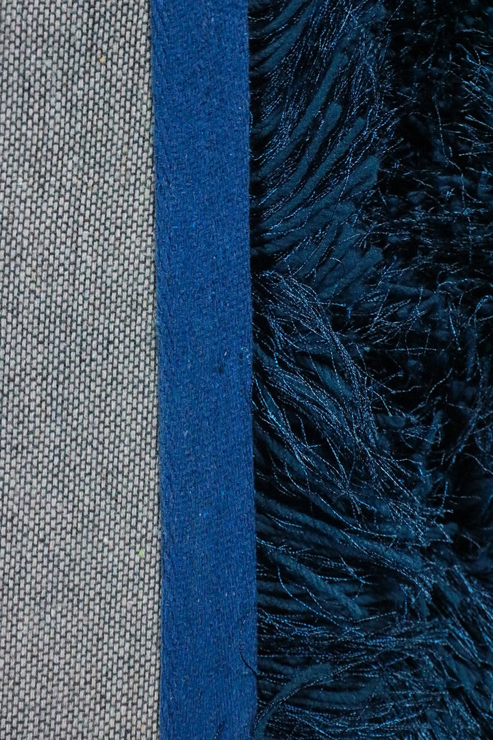 Turkish Plush and Soft  Heaven Shaggy Rug - Blue - 3.9 x 5.5 FT - Fluffy Furry Floor Decor Rug Heaven Shaggy